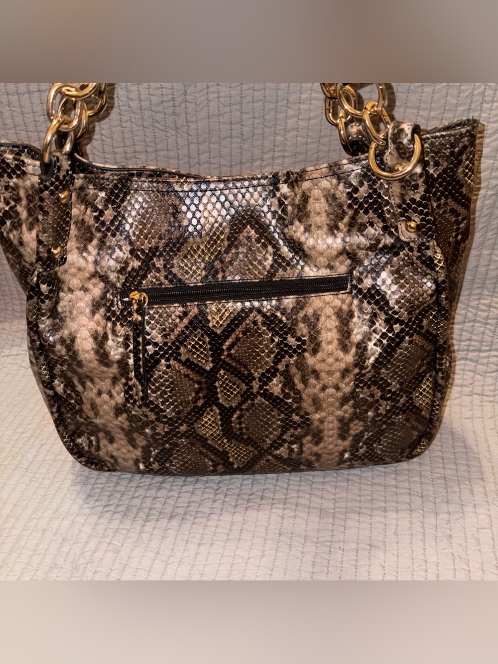 Jessica Simpson Women's Sadie 4 Poster Tote Bag, Shoulder Bag Snake NWOT - Picture 6 of 13